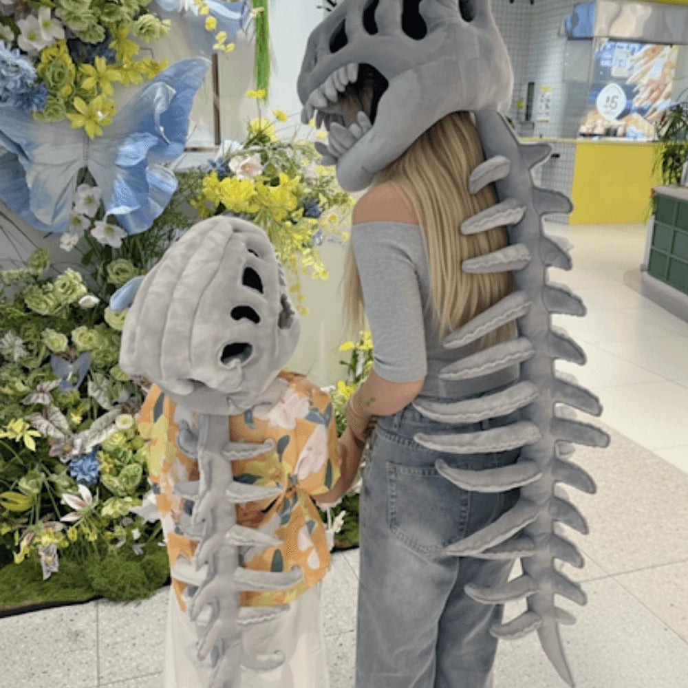 Skeleton Plush Dino Outfit